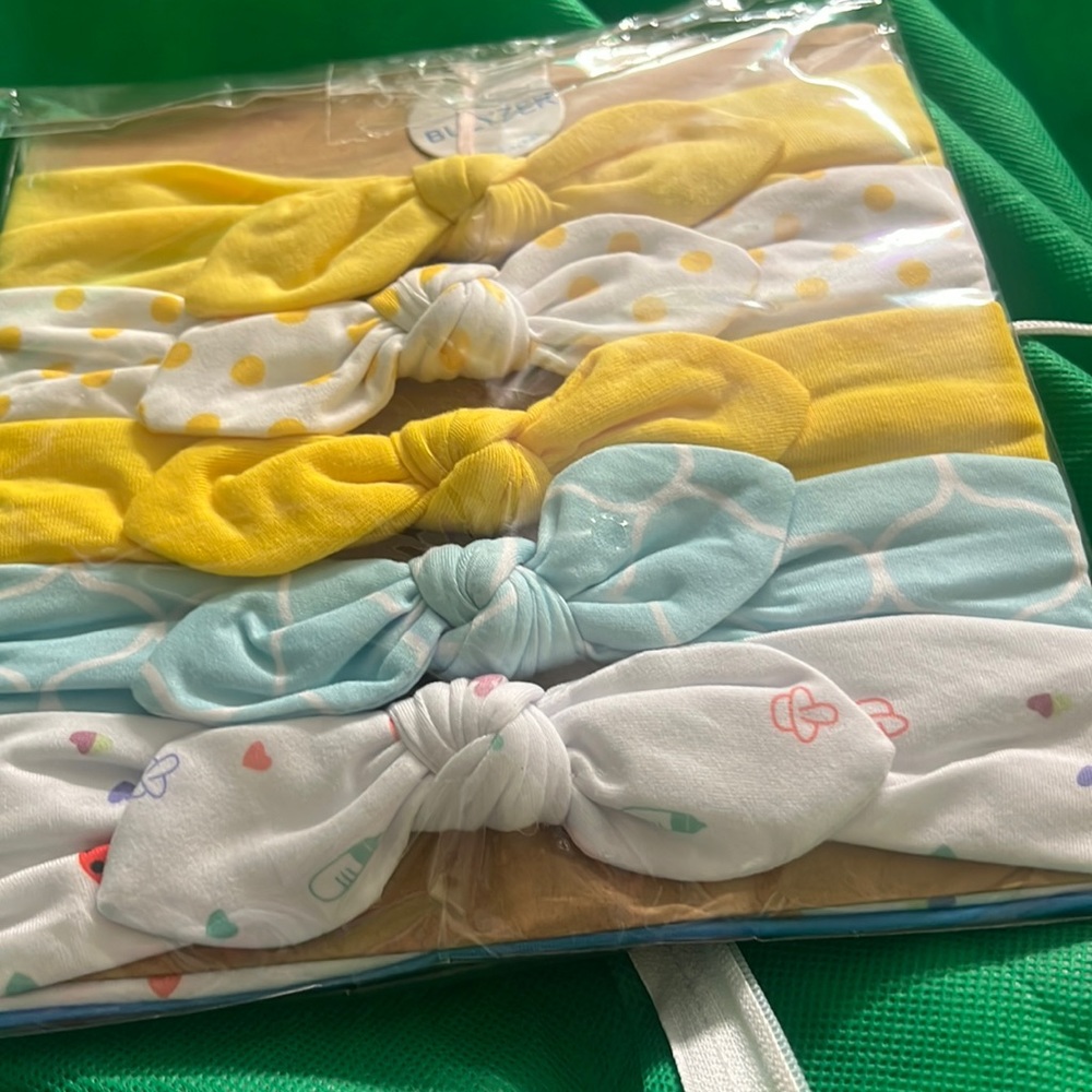Lot of 10 Big Bow Headbands Toddler Girls